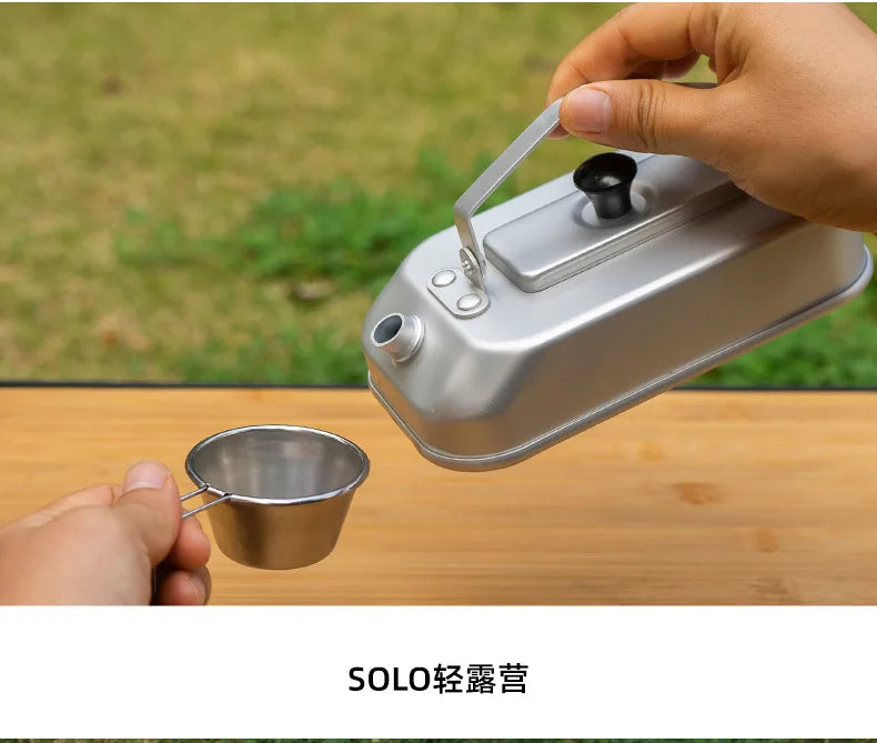 Survival Single Kettle Camp Supplies Outdoor Backpacking Trip Camping Equipment Hiking Novelty Gadgets Sports Entertainment