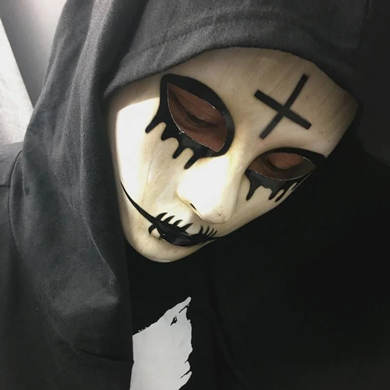 Party Anonymous Masks Halloween Movie Theme Face Masks For Adult Cosplay Film Costume Props Mask Horror Mask Gift For Kids