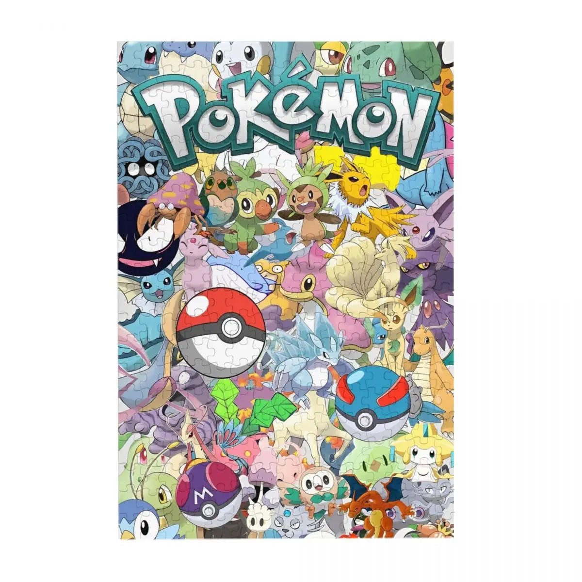 Pokemon Characters Pikachu Cartoon Wooden Puzzles for Children Jigsaw Puzzles 300 Pieces Educational Toys Gift for Kids