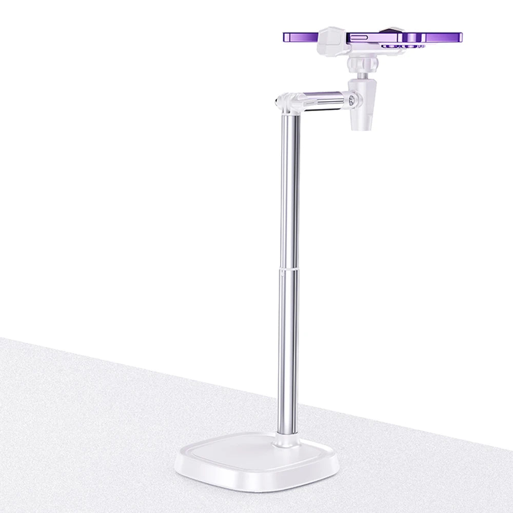 Phone Holder Height Adjustable Phone Holder for Live Broadcast, Portable Folding Multi-Angle Adjustable Stand for Cell Phone