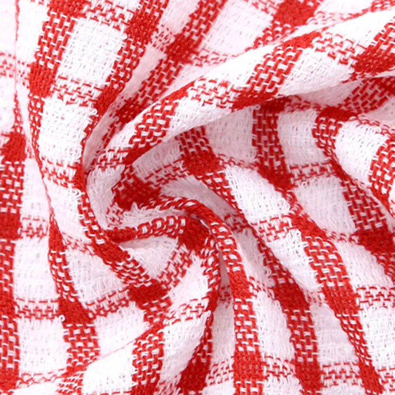 6PCS Toalla de cocina de algodón Absorbente Paños de cocina Suministros de limpieza de cocina