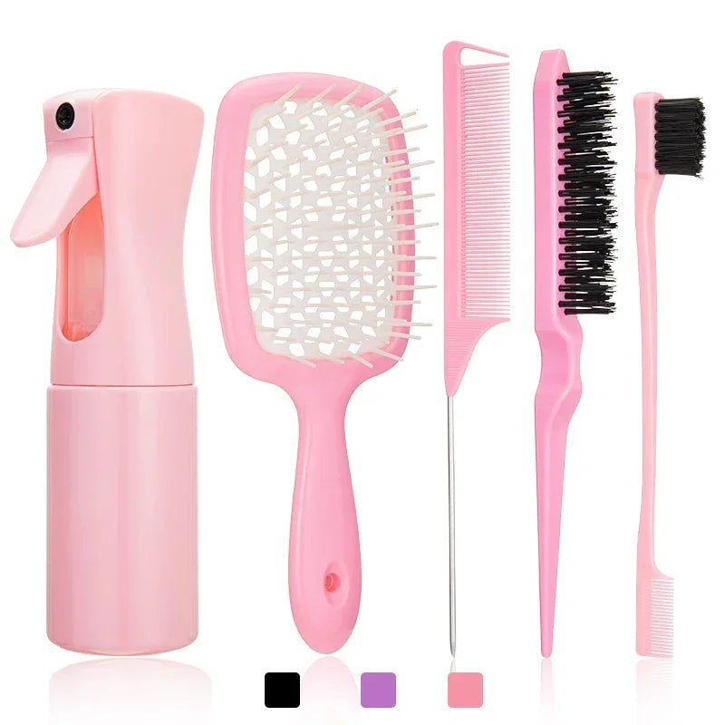 Set de cepillos para cabello rizado (5 piezas)