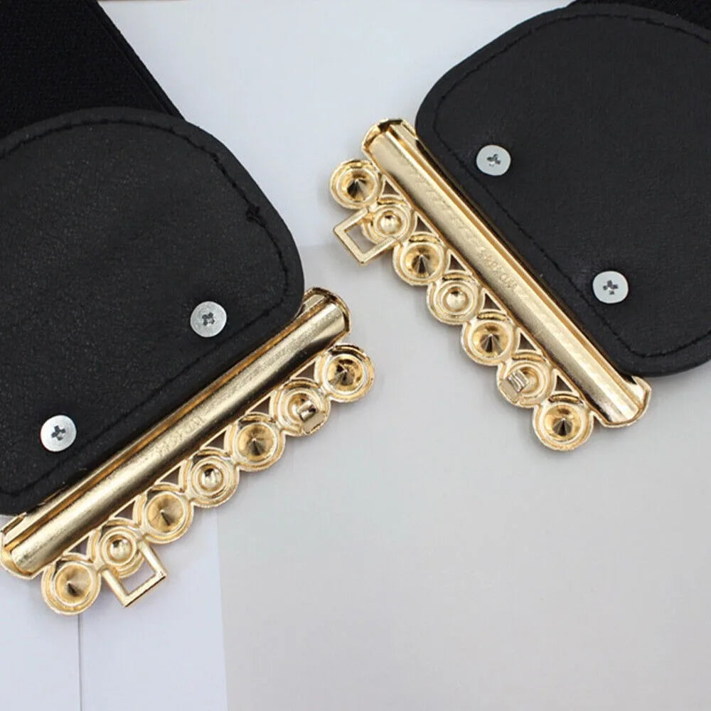 Black Stretch Corset Waist Belt