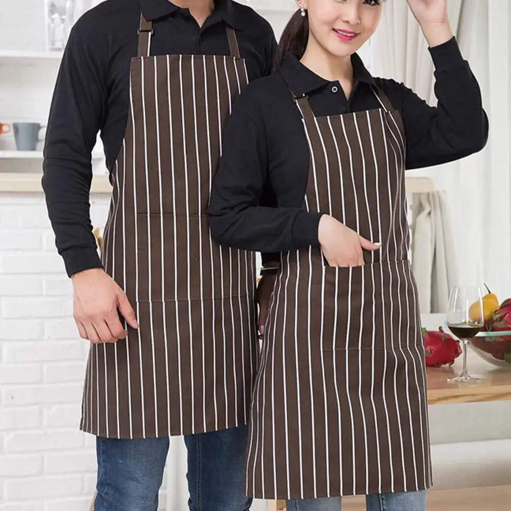 Delantal de cocina delantal de cocinero con cuello halter con 2 bolsillos delantales sin mangas para catering para hombres y mujeres delantal de camarero para barbacoa con estampado