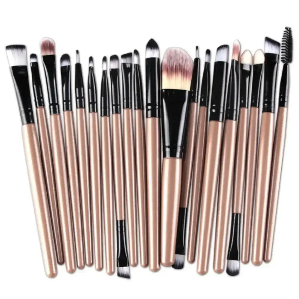 20-Piece Eye Brush Set – Complete Eyeshadow & Eyeliner Tools