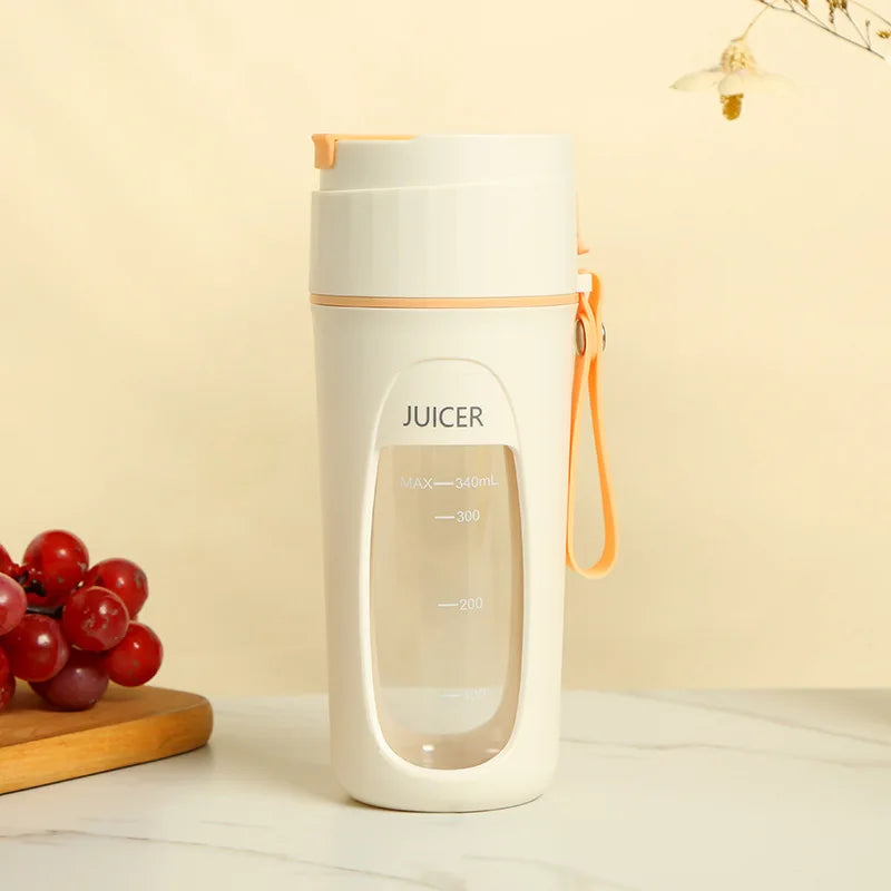 Licuadora portátil recargable por USB, máquinas licuadoras personales para batidos y zumos, minitaza mezcladora de frutas