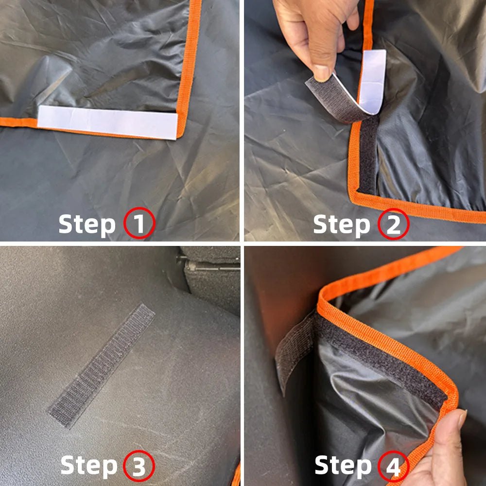 Waterproof Dog Car Seat Cover Trunk Case Dog Car Transporter Travel Mat Pad Dog Carriers Hammock For Small Medium Large Dogs