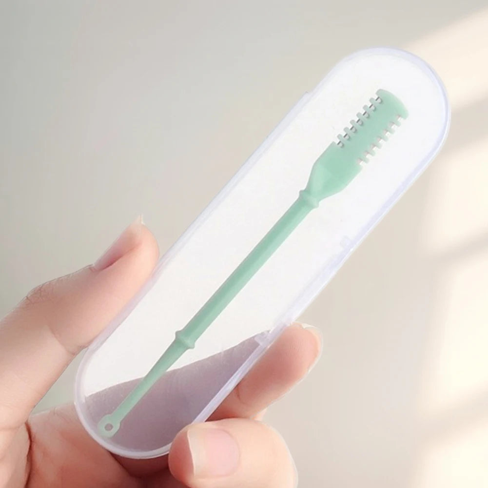 4Pcs Nasal Hair Cutter Nose Hair Trimmer 2-in-1 Manual Nostril Hair Removal Tool Double Sided Blade Hair Removal Accessory