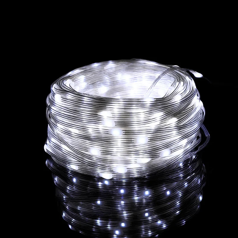 Christmas Decorations For Home Led Festoon Fairy Lights 20/50/100M EU/US Plug New Year 2025 Street Garland On The House