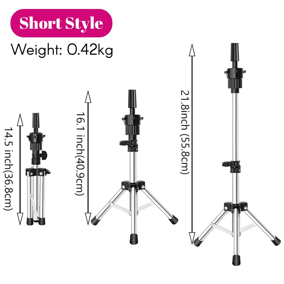 Mannequin Head With Tripod For Making Wig Hat Glasses Mask Display Cosmetology Manikin Head For Makeup Practice Wig Install Kit
