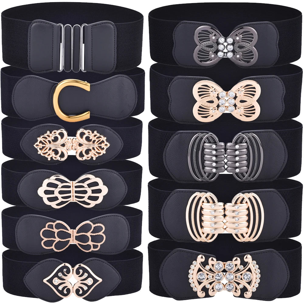 Elastic Wide Dress Belt