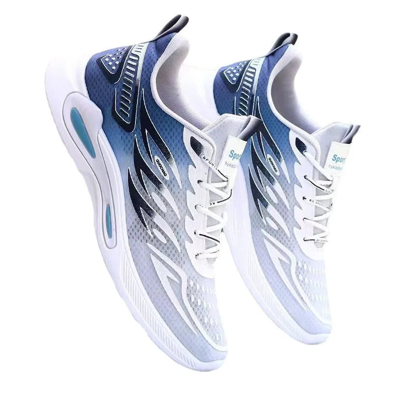 Men's Shoes New Fashion and Trendy Mesh Sports and Casual Shoes Student Soft Sole Comfortable Fashion Men's Running Shoes