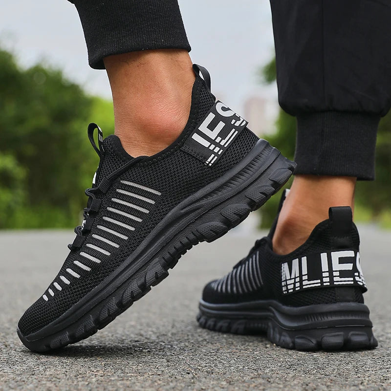Summer Sneakers for Men Breathable Athletic Lightweight Outdoor Running Sports Shoes Walking Vulcanized Shoes Tenis Para Hombre