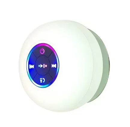 Minialtavoz Bluetooth Ducha Subwoofer Impermeable Manos Libres Altavoz con Ventosa Micrófono para Baño Piscina Playa Coche Teléfono