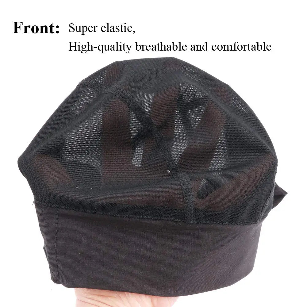 1 redecilla para peluca de malla con diadema ajustable, gorra de peluca con agarre para hacer pelucas
