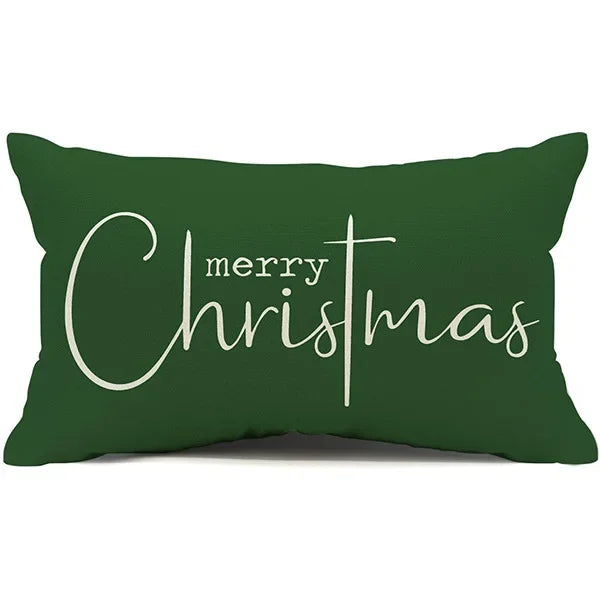 Christmas Linen Pillowcase – Cozy, Festive & Double-Sided Design