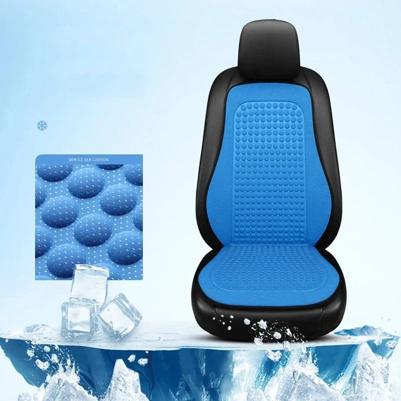 Universal Car Seat Cushion Cover Ice Silk Breathable Summer Cool Auto Cushion Vehicle Backrest Car Interior Accessories
