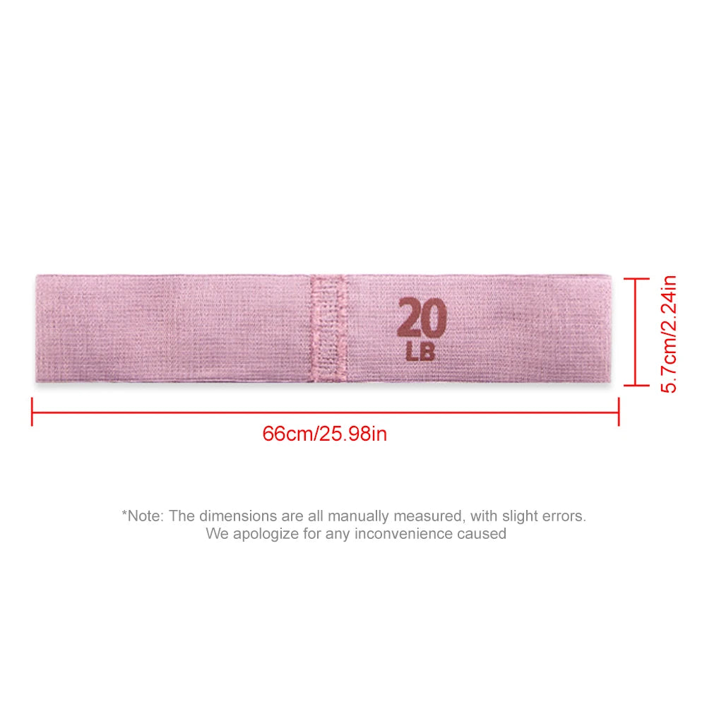 Hip Resistance Bands Thick Fabric Glute Thigh Elastic Bands Anti-Slip Stretch Fitness Strips for Home Gym Yoga Workout Equipment