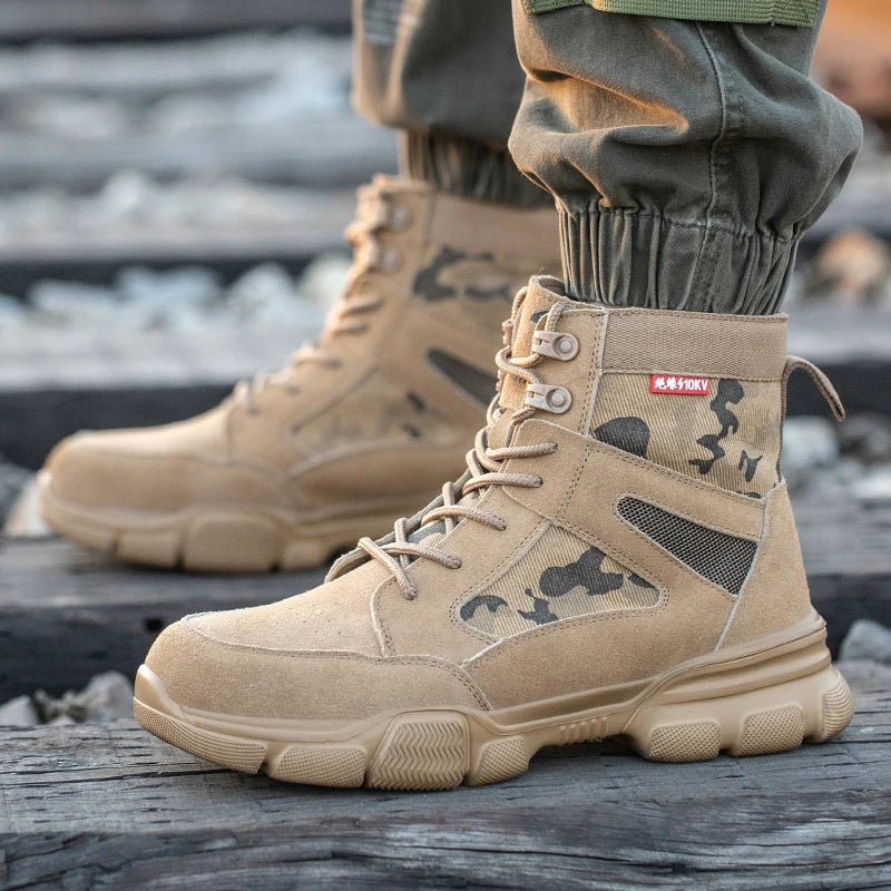 Sneakers  Indestructible Shoes Work Safety Shoes With Steel Toe Cap Puncture-Proof Male Security Protective Shoes Tactical Boots