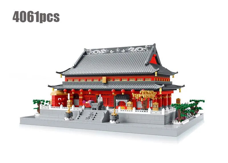 World Famous Architecture Diamond Building Blocks Toy Taj Mahal Vassili Church London Bridge Micro Size Bricks Construction Toys