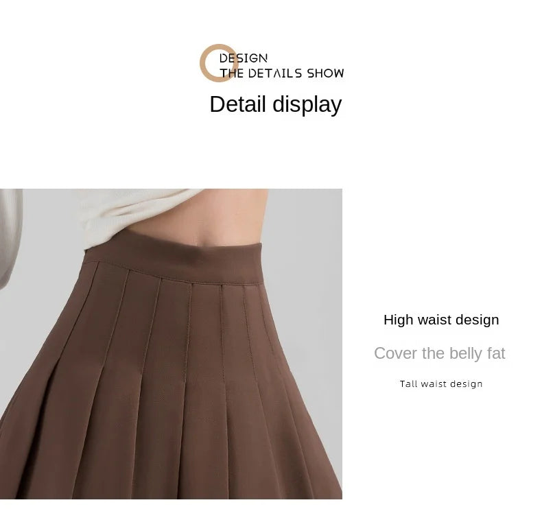 Women's Skirt Korean Style Miniskirt A-line Short Rokken College Girls Falda Short De Mujer  Black Pleated Skirt with Shorts