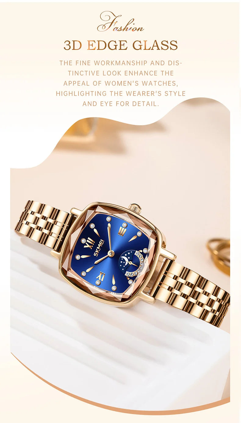 Luxury Watch for Woman Waterproof Stainless Steel Quartz Ladies Watch High Quality Women's Watches Elegant Female Clock