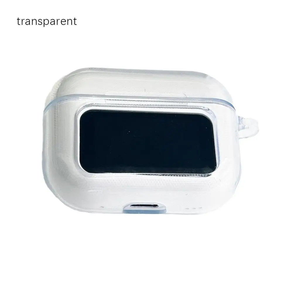 Funda para auriculares A9 Pro Funda para auriculares para Airpods Cubierta protectora Anticaídas Antigolpes Antipolvo Funda de silicona transparente