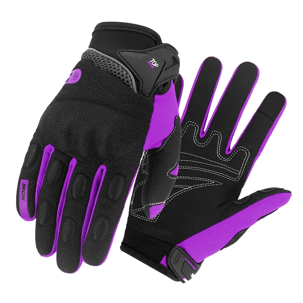 Summer Full Finger Motorcycle Gloves Men Breathable Touch Screen Motorbike Motocross Moto Biker Gloves Motorcycle Accessories