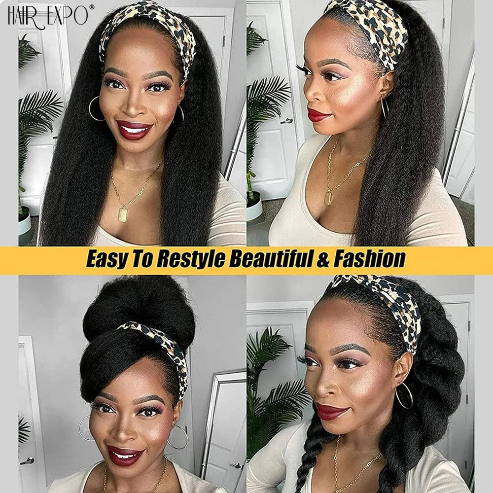 22Inch Synthetic Yaki Straight Crochet Hair Afro Kinky Straight Fake Hair Extensions Ombre Braiding Hair Bundles Hair Expo City