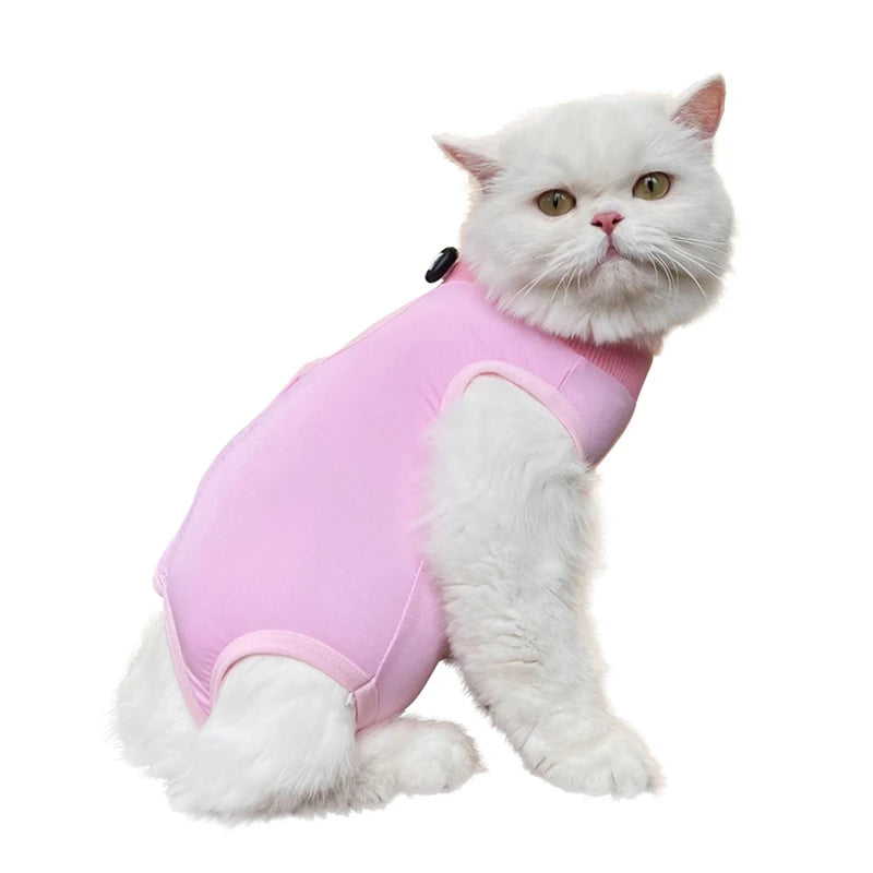 Combinaison de sevrage pour chat, vêtements de récupération anti-léchage après chirurgie, combinaison douce pour chiot et chaton, combinaison de soins pour chat, gilet pour animaux de compagnie