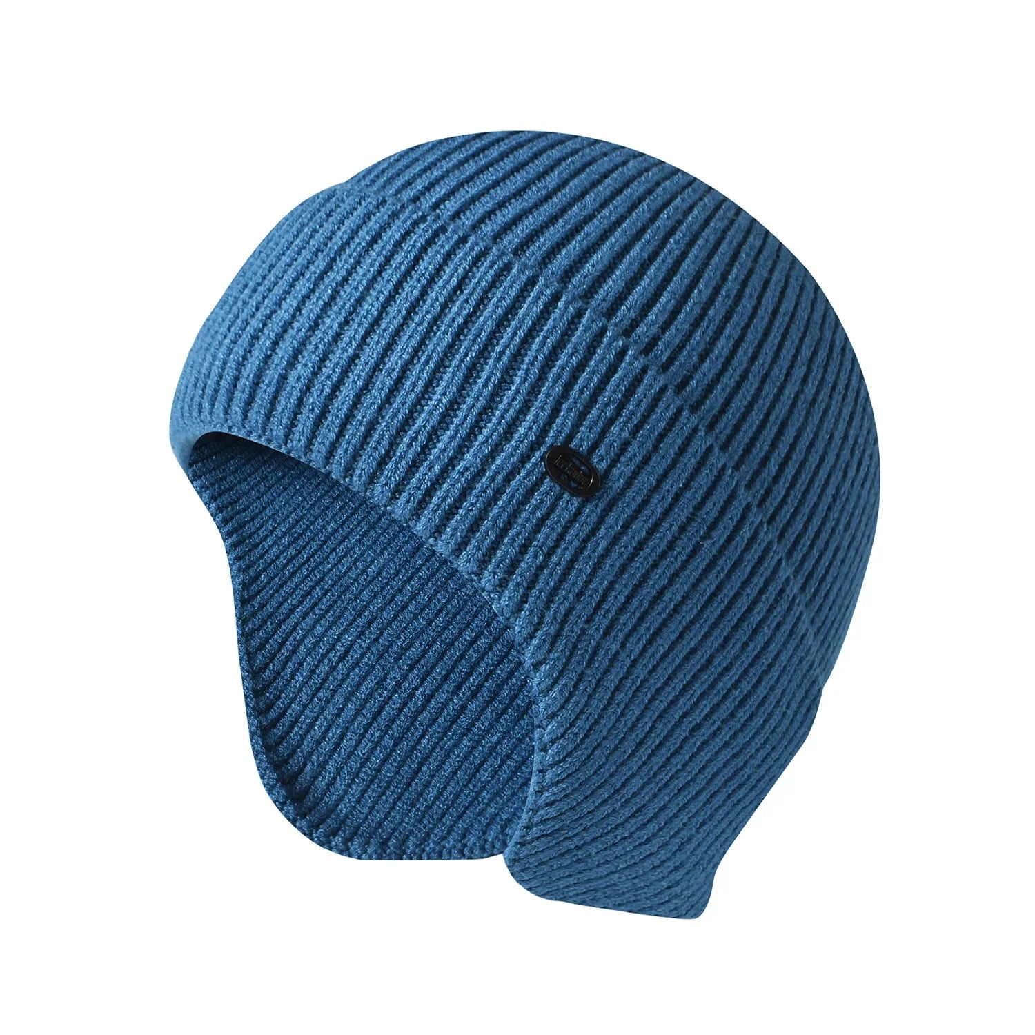 Gorro de invierno unisex de imitación de terciopelo de conejo para hombres y mujeres, gorro de punto de lana con orejeras, protección térmica para las orejas, gorro de ciclismo y esquí