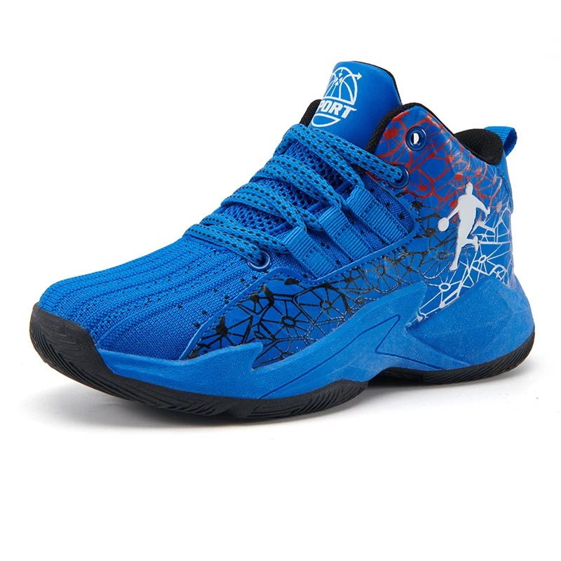 Zapatillas de baloncesto para niños – Antideslizantes, transpirables y diseñadas para el juego activo