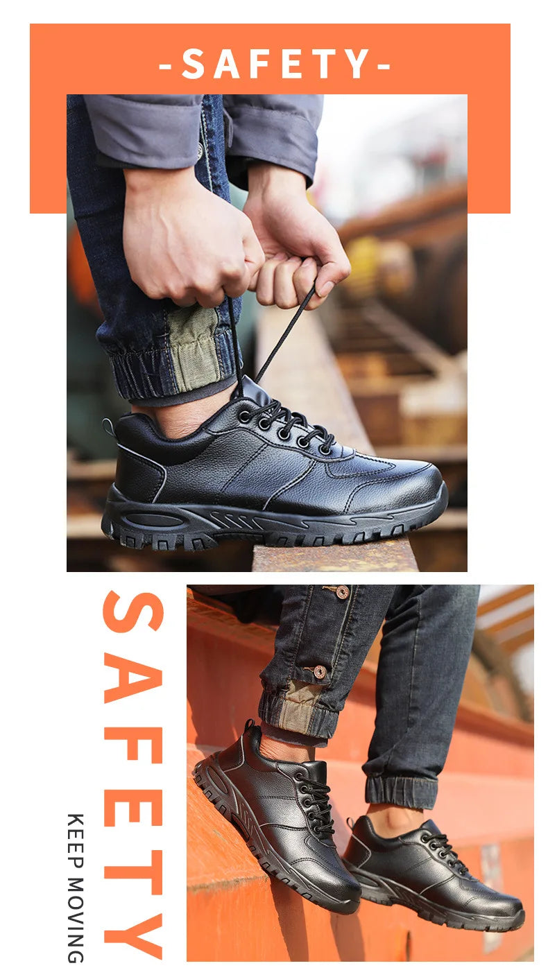 Safety Shoes Men Work Shoes Lightweight Steel Toe Sneakers Free Shipping Industrial Protection for the Feet Waterproof Boots