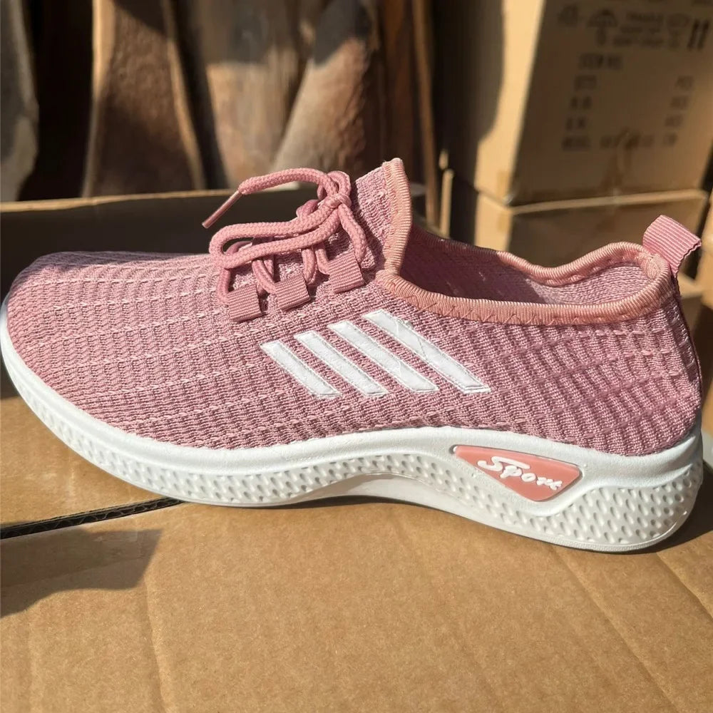 NUEVAS Zapatillas de Coco de Moda para Mujer, Deportivas, Transpirables, con Malla de Suela Blanda, Ligeras e Informales
