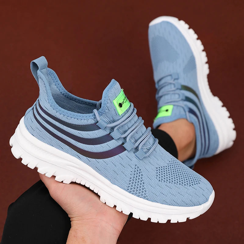 New Men's Casual Shoes Lightweight Breathable Luxurious Brand Comfortable Mesh Flat Shoes Gym Training Running Basketball Shoes