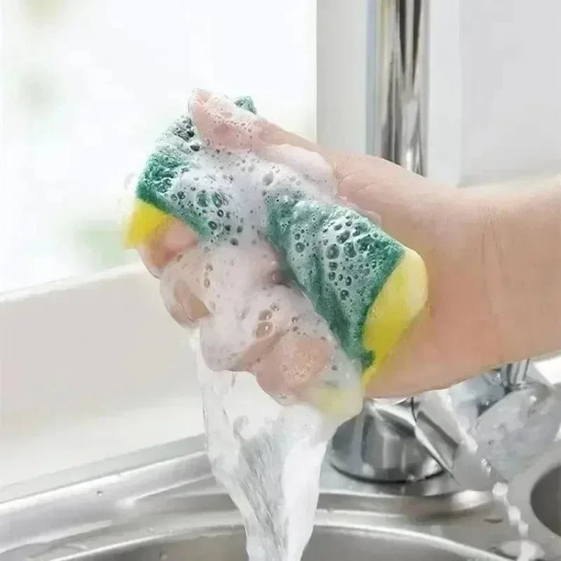 100/1 Uds Esponja Suave para Lavar Platos de Cocina Absorbente Limpia Olla Óxido Estropajo Kits de Eliminación Cepillo de Limpieza Doméstico Esponja