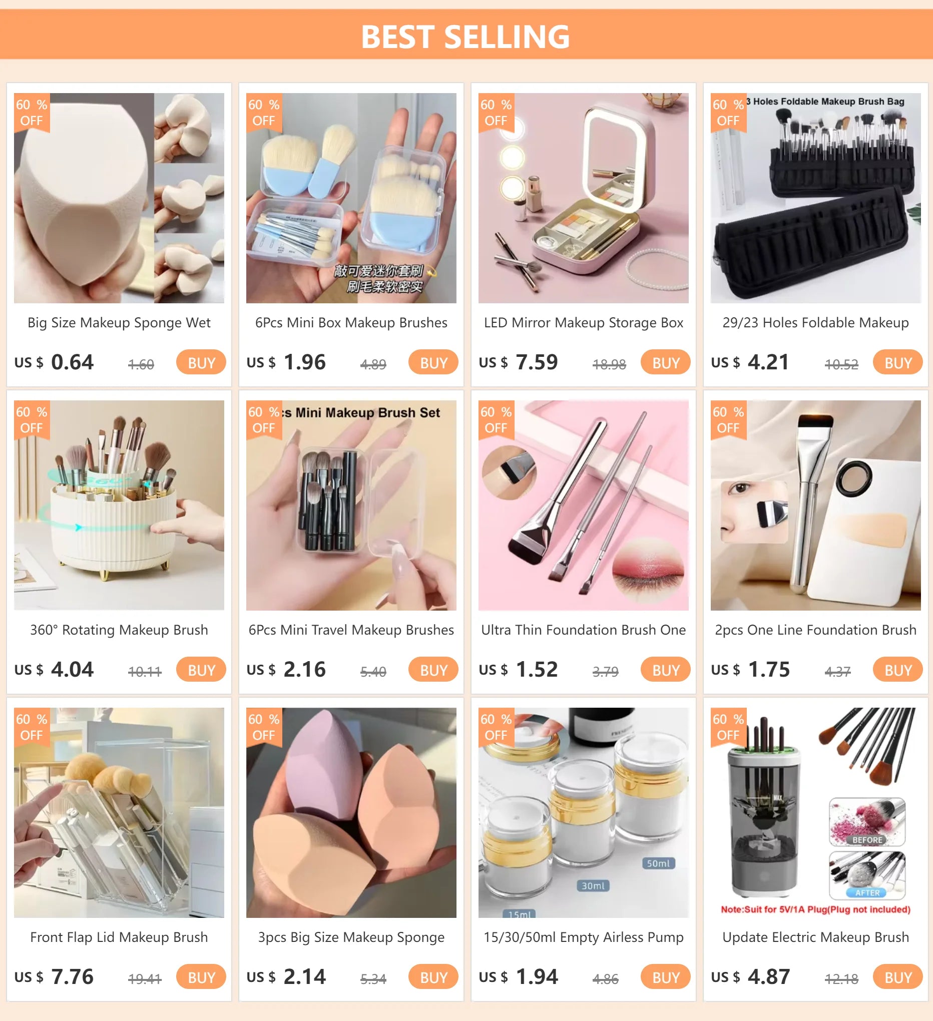 Makeup Brushes Storage Bag Stand Cosmetic Bag Net Zipper MakeupTools Storage Pouch Eyebrow Pencil Organizer Women Toiletry Bag