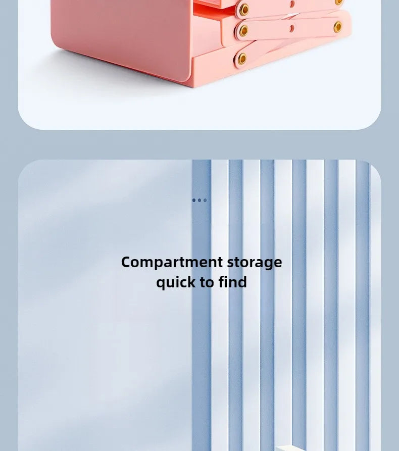 Desktop Book Organizer Retractable Book Stand Adjustable Retractable Bookends for Shelves Desktops Space-saving for Home
