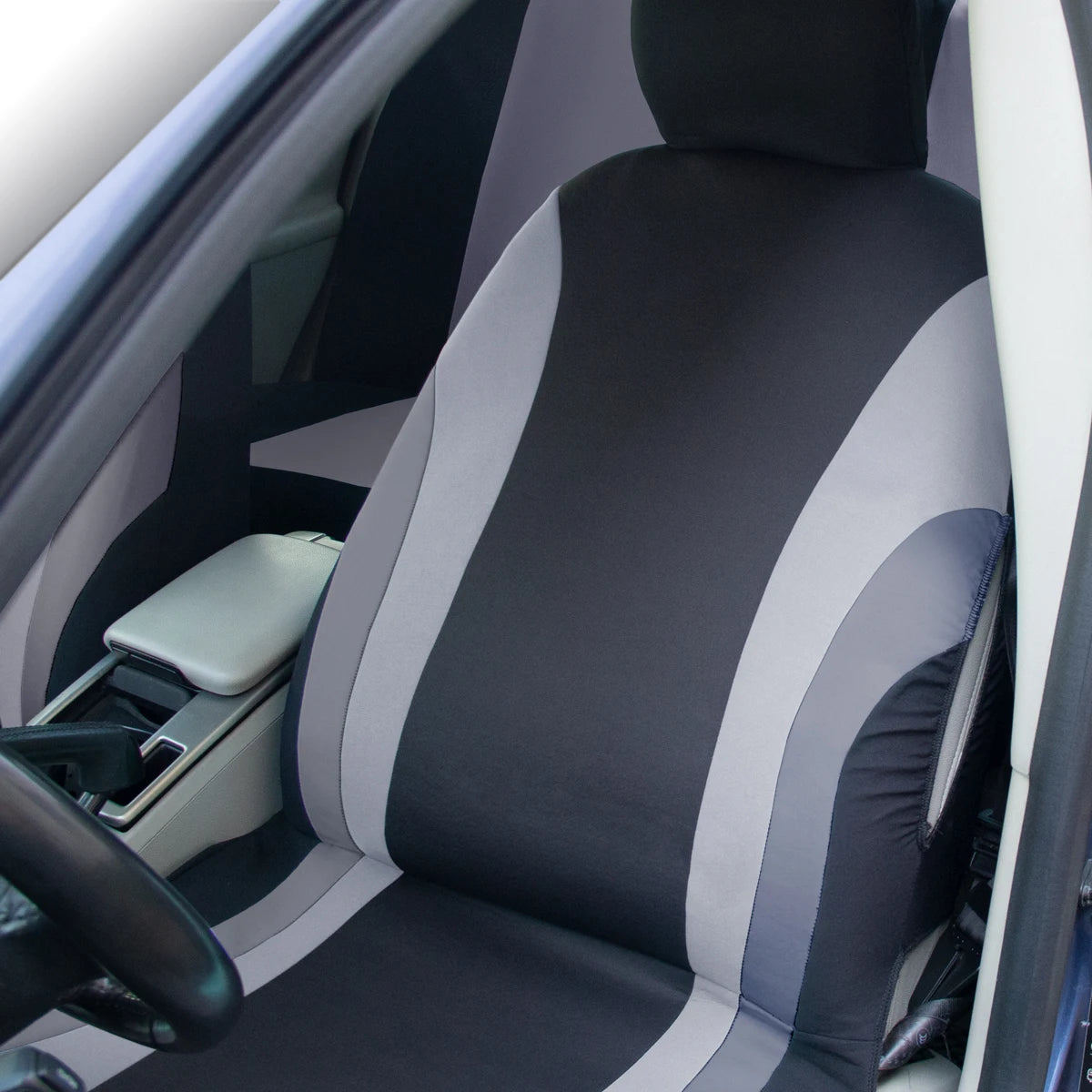 Sports Style Full Set Polyester Fabric Car Seat Covers Car Seat Protector Universal Fit Most Cars SUVs