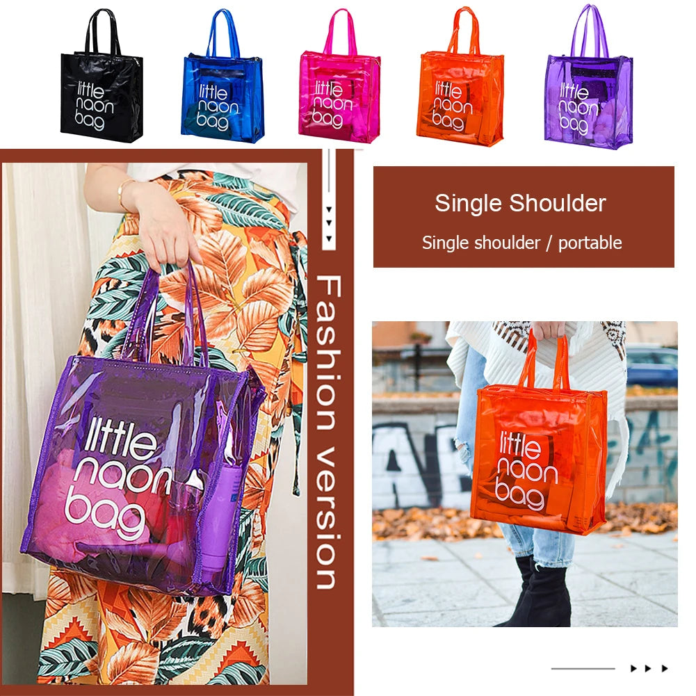 Bandolera de hombro para mujer, PVC transparente, bolso de mano, regalos de Navidad, cumpleaños, fiesta
