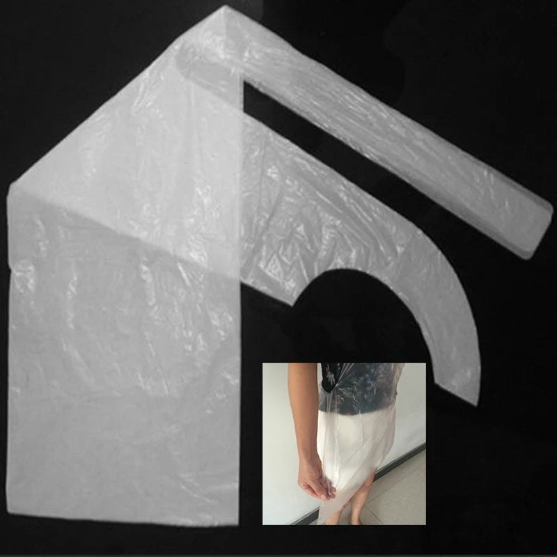 10PCS Disposable Kitchen Aprons Plastic Waterproof Apron Individually Packing Gowns For Men Women Kitchen Protection Accessories