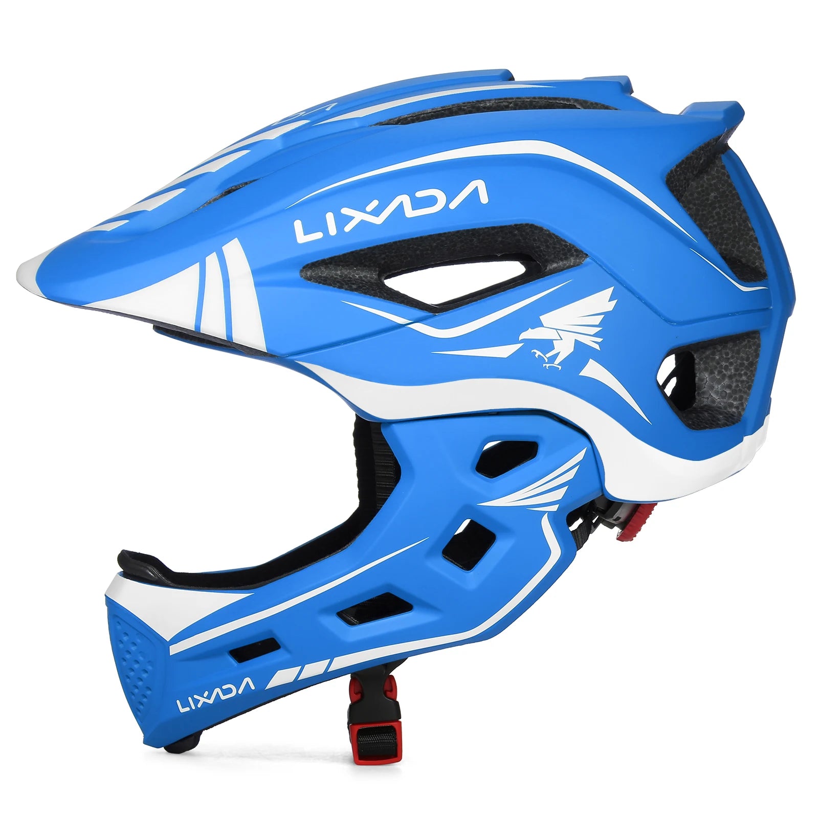 Kids Detachable Full Face Helmet Children Sports Safety Bike Helmet Protective Gear Cycling Skateboarding Roller Skating Scooter