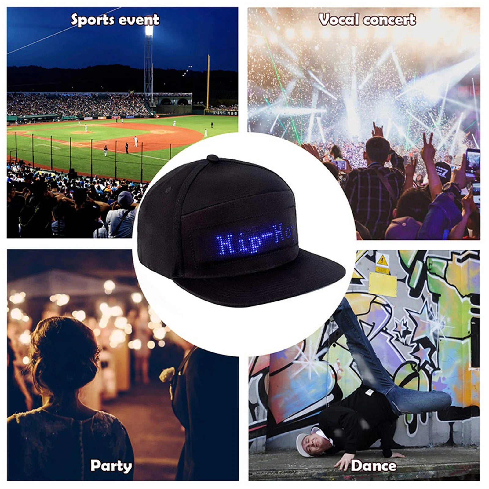 Gorra inteligente LED