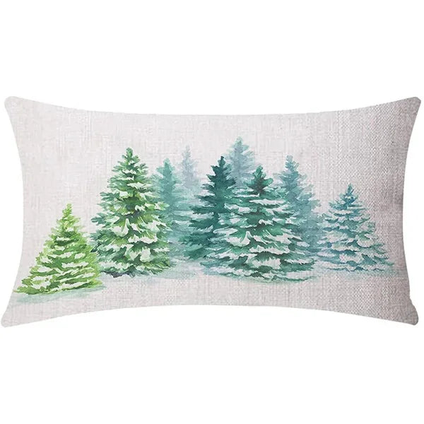 Christmas Linen Pillowcase – Cozy, Festive & Double-Sided Design