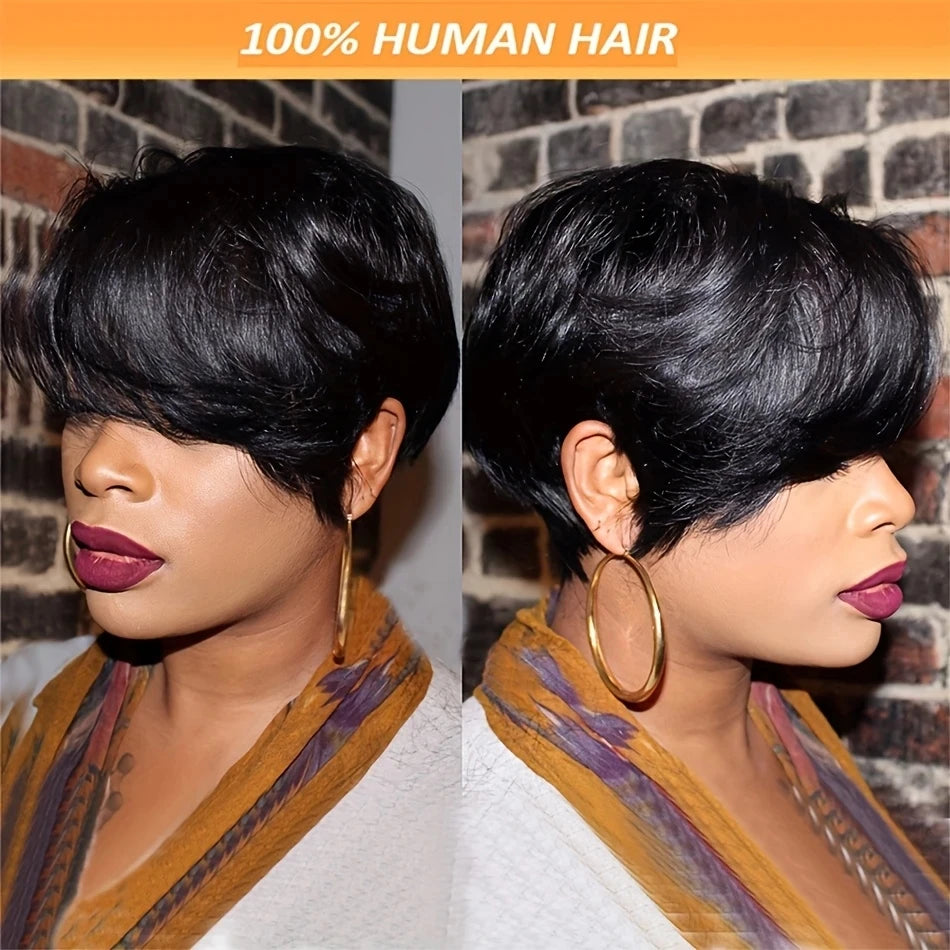 Curly Pixie Bob Wig