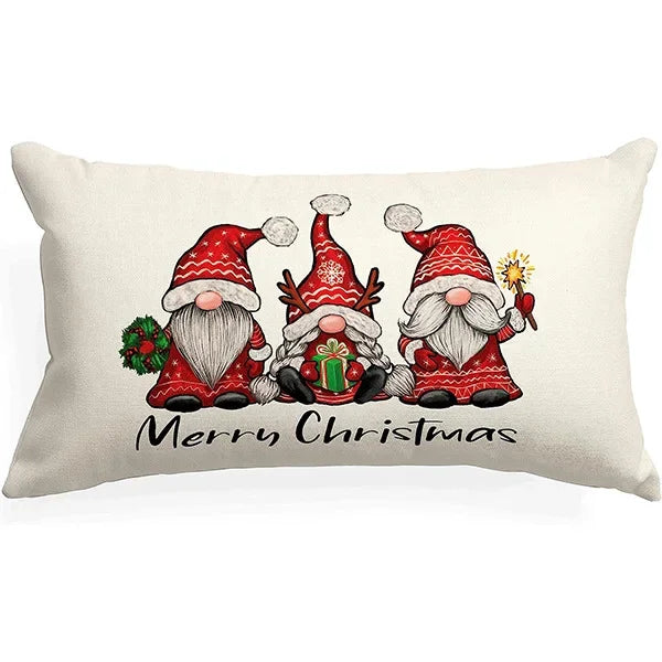 Christmas Linen Pillowcase – Cozy, Festive & Double-Sided Design