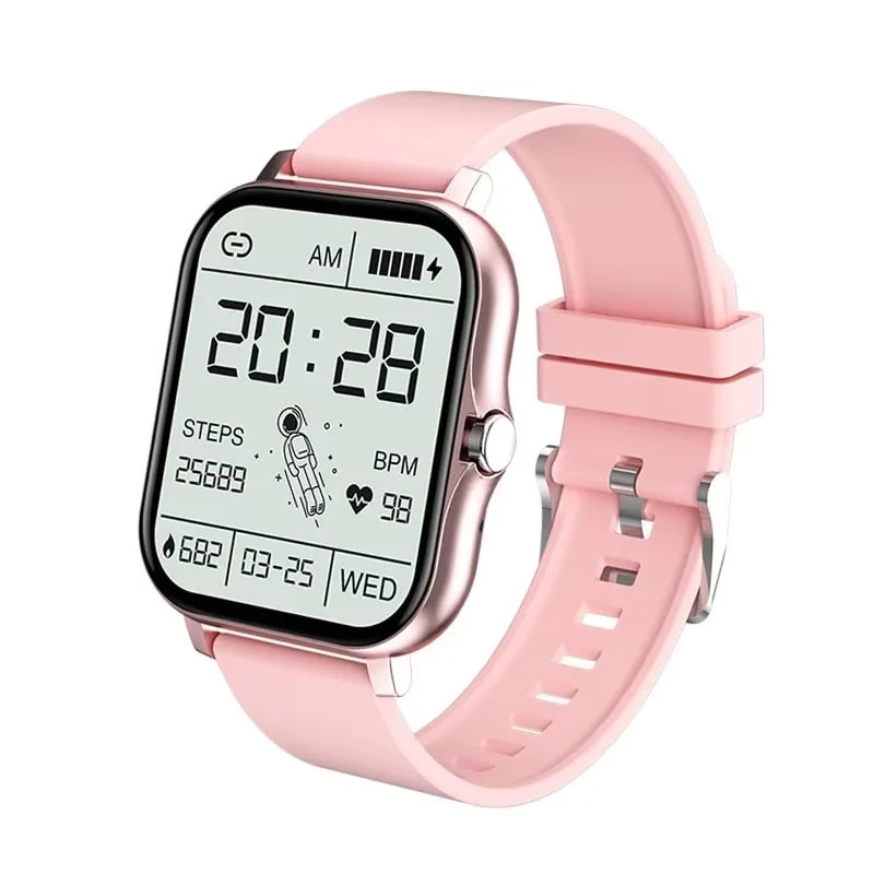 Smart Fitness Tracker Watch for Android/iOS - IP68, Heart Rate/Blood Oxygen/Sleep Monitoring, 8 Sports Modes, Breath Training