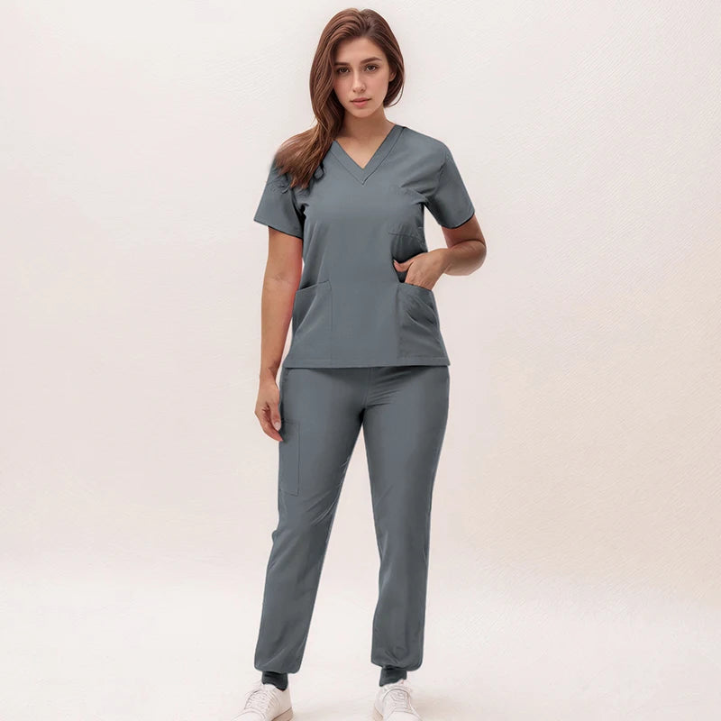 Unisex Medical Scrub Set – Modern, Comfortable & Professional for Healthcare Work