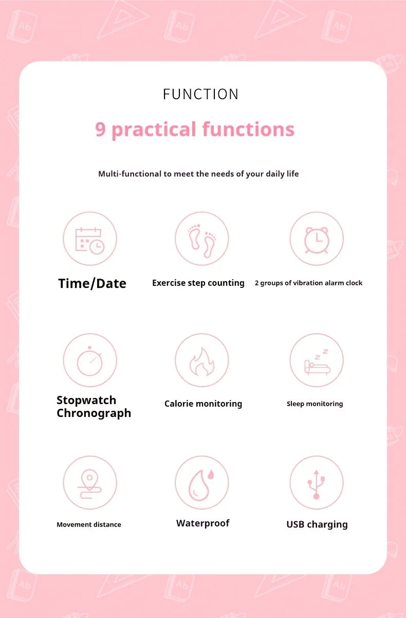 Smart Watch Men Women Pedometer Fitness Bracelet Step Count Multi Sport Mode Fashion Electronic Wristband Simplicity Smart Band