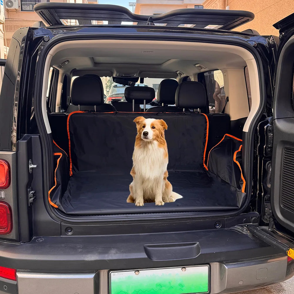 Waterproof Dog Car Seat Cover Trunk Case Dog Car Transporter Travel Mat Pad Dog Carriers Hammock For Small Medium Large Dogs